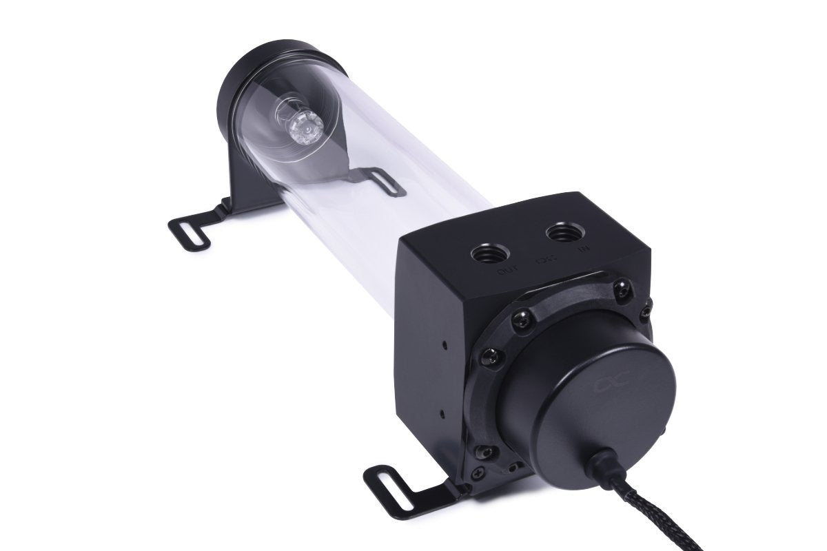 Alphacool Core 200 Aurora Depósito Acetal/Acrílico Con Bomba Vpp Apex Negro, Depósito De Expansión Con Bomba 15381