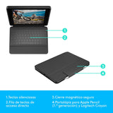 Teclado  Bluetooth Funda Logitech Rugged Folio Para Ipad ( 7 Generacion)  P/N:920-009317