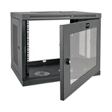 Eaton Tripp Lite   Smartrack 9u Low-Profile Switch-Depth Wall-Mount Mini Rack Enclosure Clear Acrylic Window