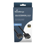 Mediarange Vga Verlängerungscable, 2m, Negro