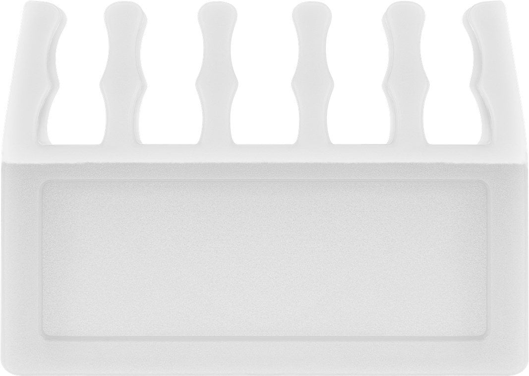 Juego De 2 Piezas Para Organizar Y Sujetar Cables, Extraíble, Gestión De Cables 5 Ranuras, Blanco, Blister