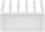 Juego De 2 Piezas Para Organizar Y Sujetar Cables, Extraíble, Gestión De Cables 5 Ranuras, Blanco, Blister