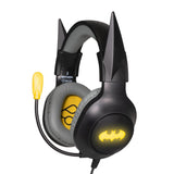 Fr-Tec Batman Auriculares Gaming Con Microfono Plegable - Diadema Ajustable - Almohadillas Acolchadas - Iluminacion Led