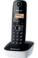Panasonic Kx-Tg1611 Teléfono Dect Identificador De Llamadas Negro, Blanco