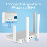 EAN 4897082921622 - Keenetic Hero 4G+ (KN-2311) router inalámbrico Gigabit Ethernet Doble banda (2,4 GHz / 5 GHz) Gris, Blanc imagen 3