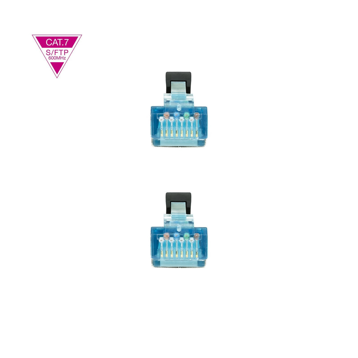 Nanocable Cable Red Cat.7 Lszh Sftp Pimf Awg26 25cm - Negro