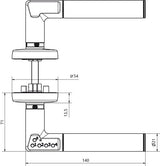 Assa Abloy Türcodebeschlag 492-08---11---7 Vk 8mm Mate
