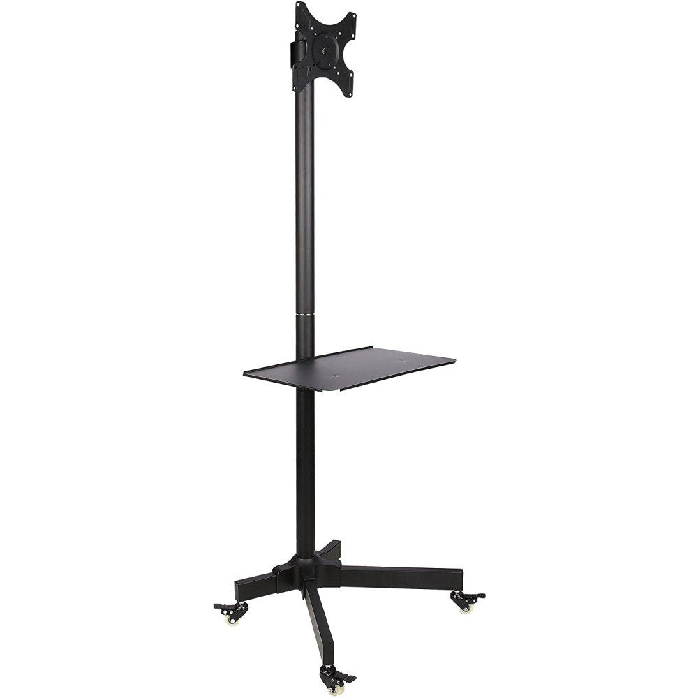 Techly Ica-Tr20 Soporte De Pie Para Pantalla Plana 94 Cm (37") Soporte De Suelo Con Ruedas Para Pantalla Plana Negro