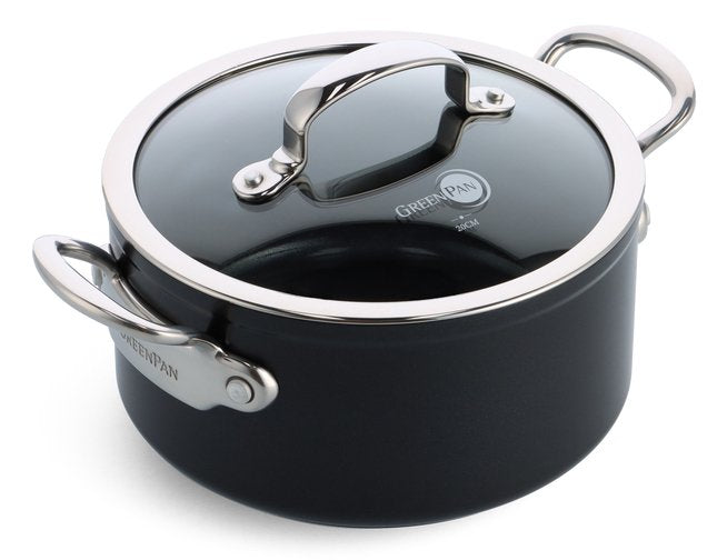 Greenpan Barcelona Pro Kasserolle 20cm Schwarz