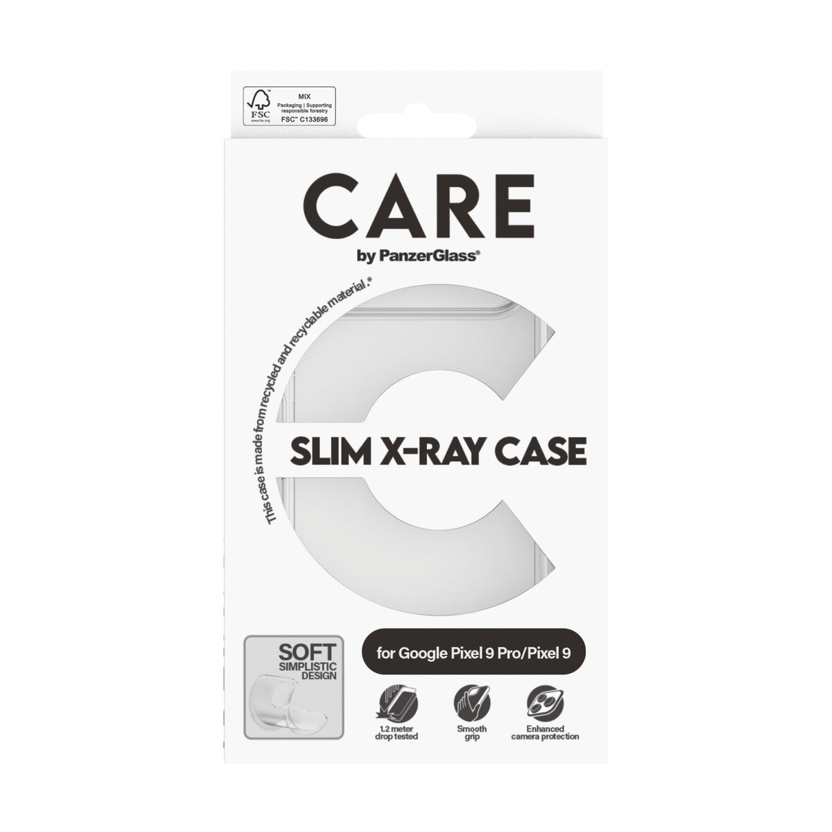 Panzerglass Care Fashionable Case Transp. X-Ray Soft Basic Google Pixel 9 Pro/ 9