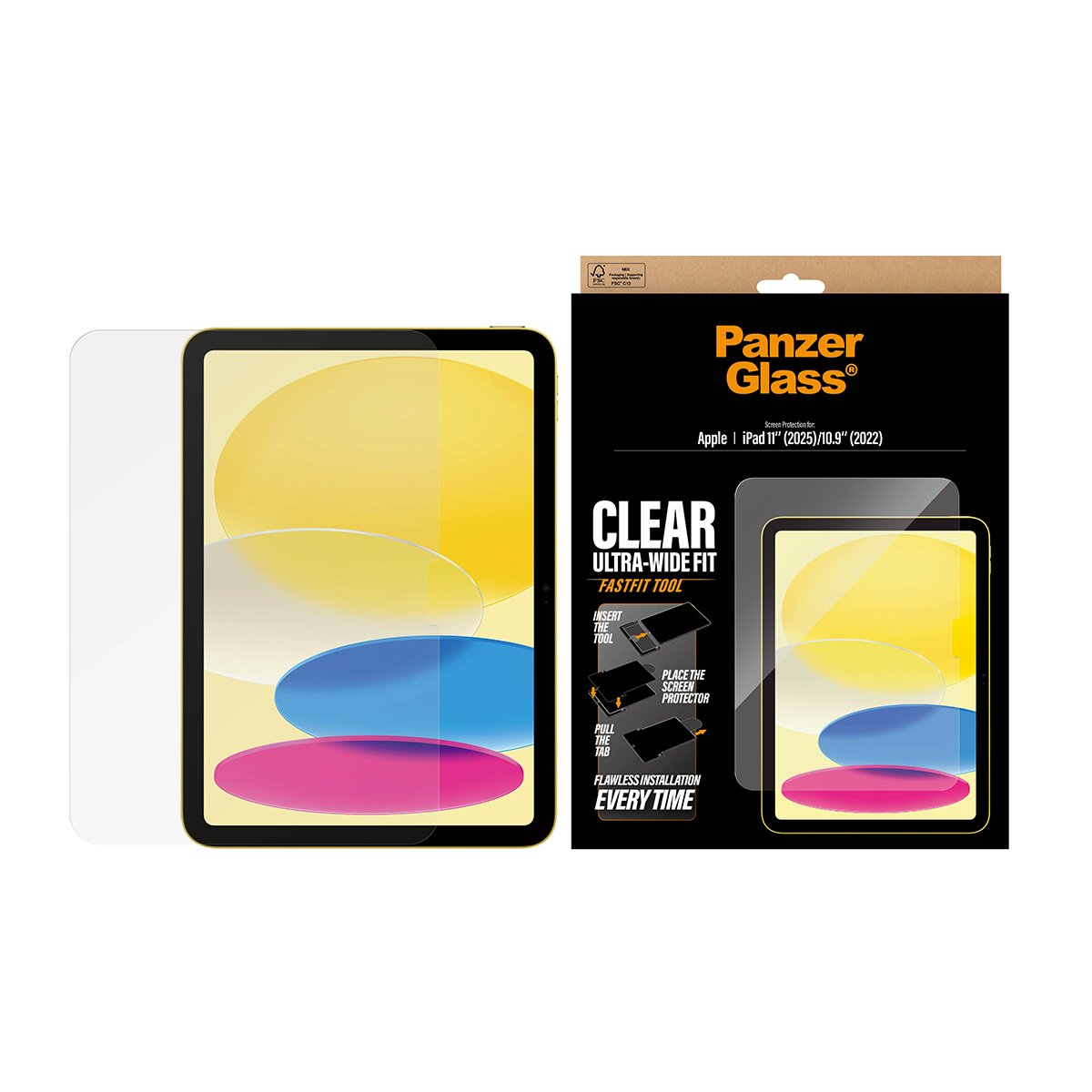 EAN 5715685031410 - PanzerGlass ® Screen Protector iPad 11" (2025) | 10.9" (2022) | Ultra-Wide Fit w. Fastfit tool Protector  imagen 2