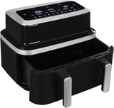 Exquisit Gutfels Airfry 5010 Doppelheissluftfrit.2600w 2x4.2l 80°-200°C Timer