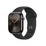 Apple Apple Watch Series 10 Gps + Cellular 42mm Slate Titanium Case With Black Sport Band - M/L