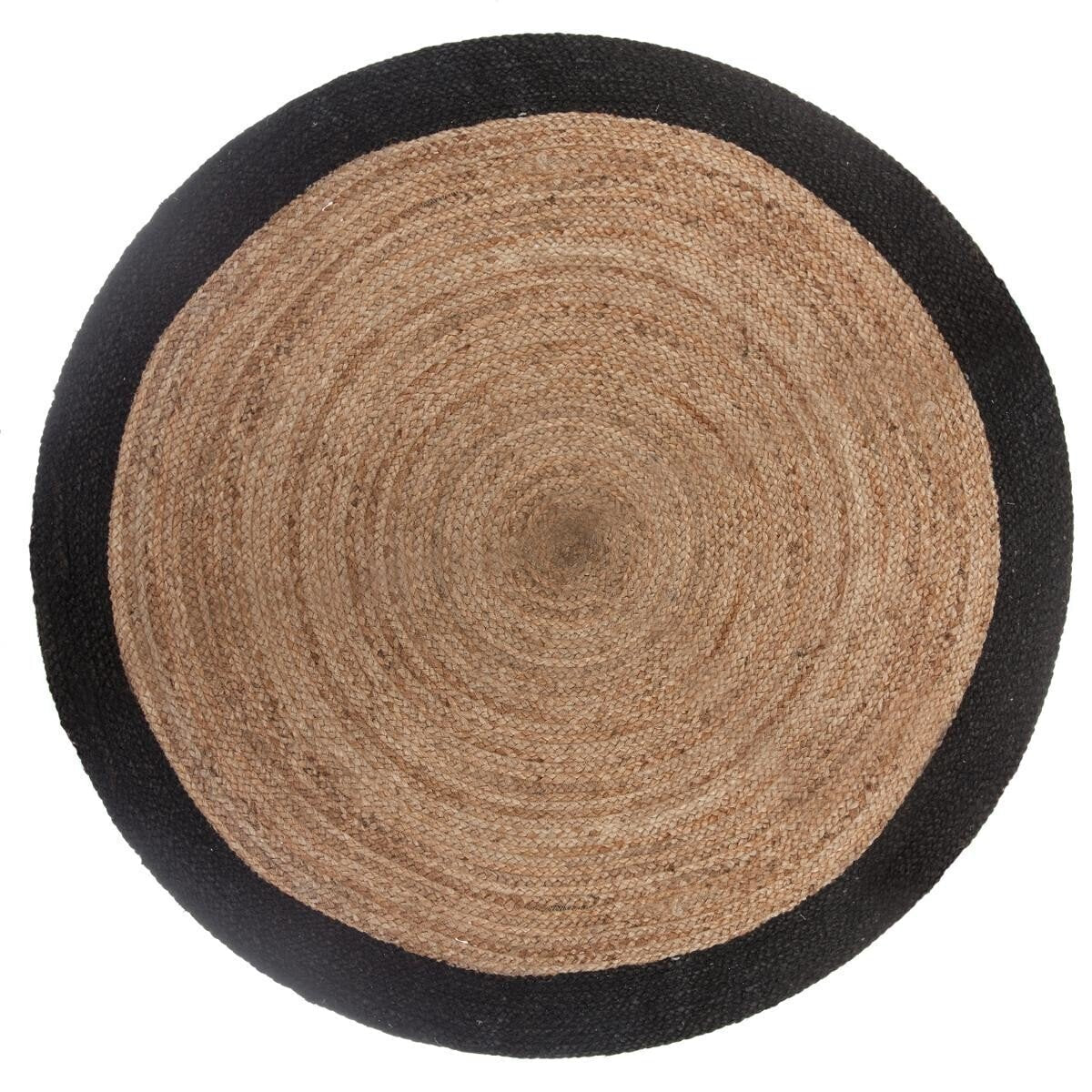 Alfombra Arpillera Negra Ø120cm Atmosphera