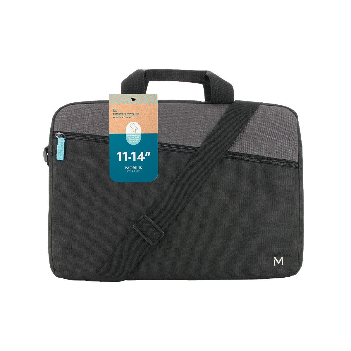 Mobilis Theone Essential Briefcase Topload. 11-14" Negro Gre
