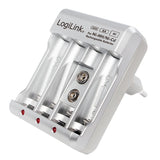 Logilink Pa0168 Cargador De Batería Ni-Mh/Ni-Cd Aa/Aaa/9v