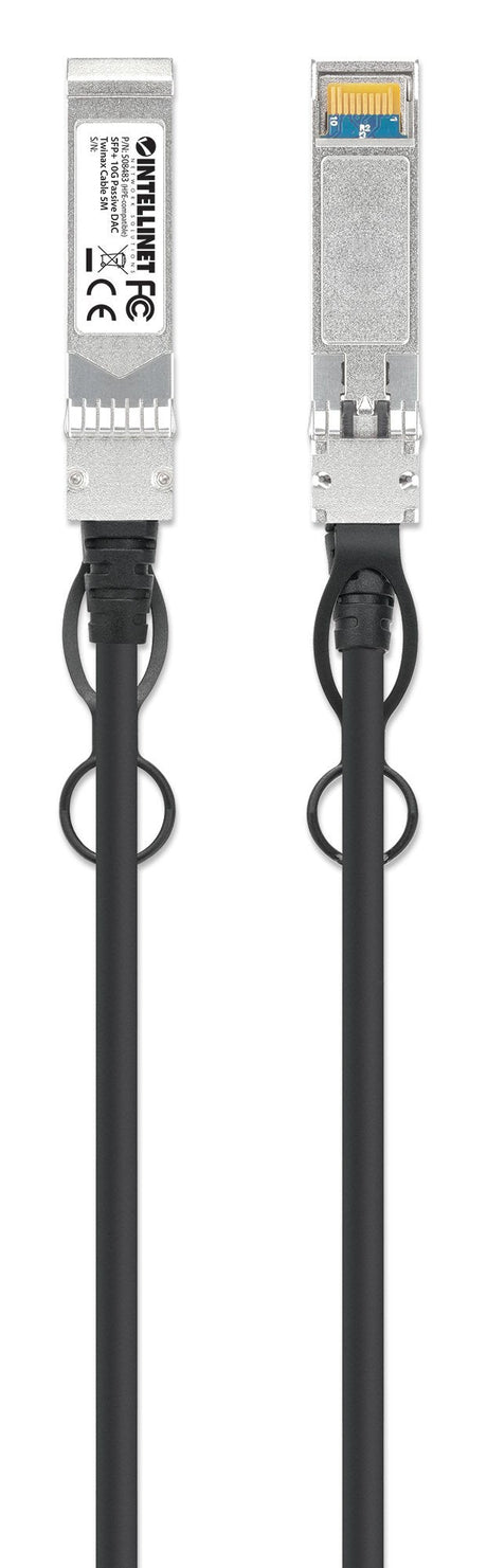 EAN 0766623508483 - Intellinet 508483 Cable de fibra óptica e InfiniBand 5 m SFP+ Negro, Plata imagen 4