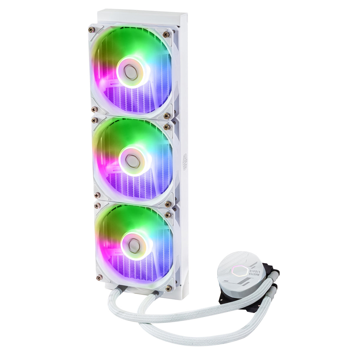Cooler Master Masterliquid 360l Core Argb White Carcasa Del Ordenador, Procesador Kit De Refrigeración Líquida 12 Cm Blanco