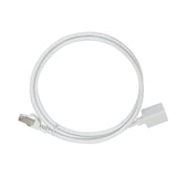 Latiguillo Cat 6a, S/Ftp,  5.00 M, Blanco, Macho-Hembra Cu Lszh