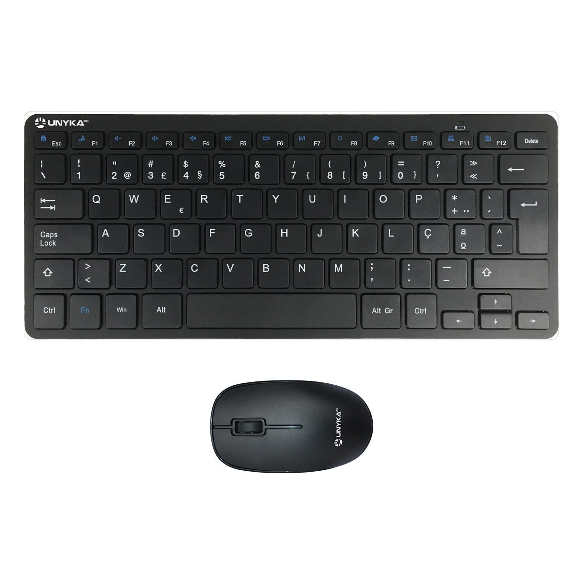 Unykach Combo Mk288 Pro Nano Pack Teclado + Ratón Wireless Negros Pt
