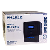 Sai Línea Interactiva Phasak Sirius 1560 Va Interactive 1560va-900w 4 Salidas Formato Torre