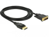 Delock Cable Displayport 1.2 Macho > Dvi 24+1 Macho 2 M Negro