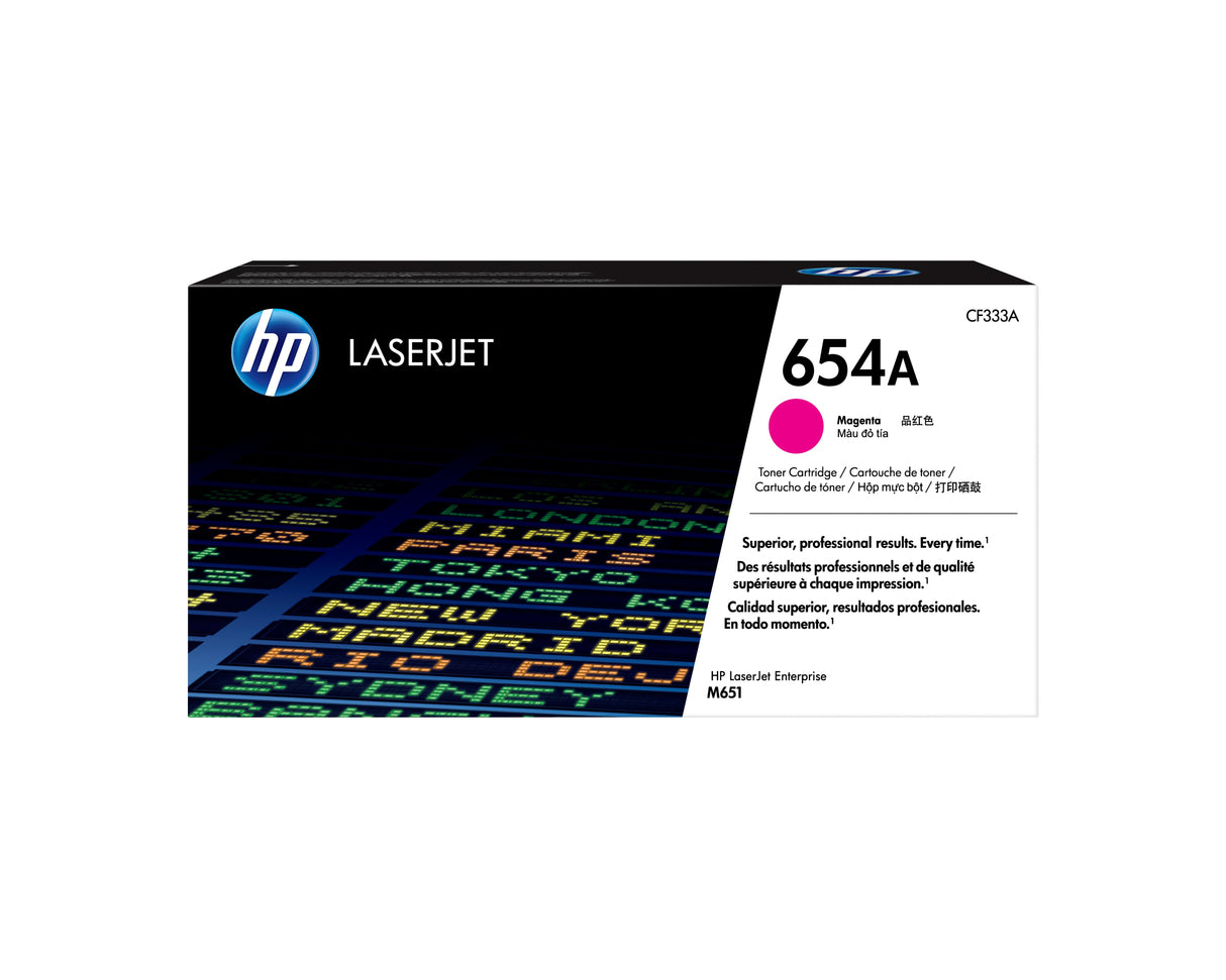 EAN 0886112501204 - HP 654A Magenta Original LaserJet Toner Cartridge cartucho de tóner 1 pieza(s) imagen 1
