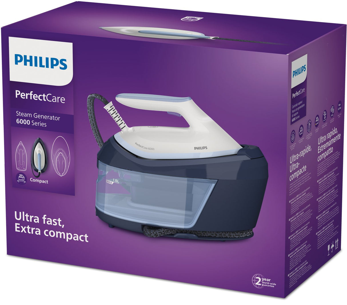 Centros De Planchado Philips Psg6026 20  , Azul Blanco