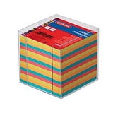 Estuche Para Tarjetas Herlitz Big 9 9x9x9cm 650 Hojas. Cuatro Colores Transp.
