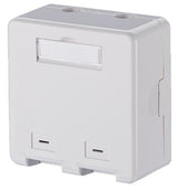 Metz Connect Keystone Anschlussdose Ap 2 Port Unbestuckt Reinweiss