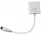 Approx Adaptador Minihdmi Macho A Vga Hembra Blanco