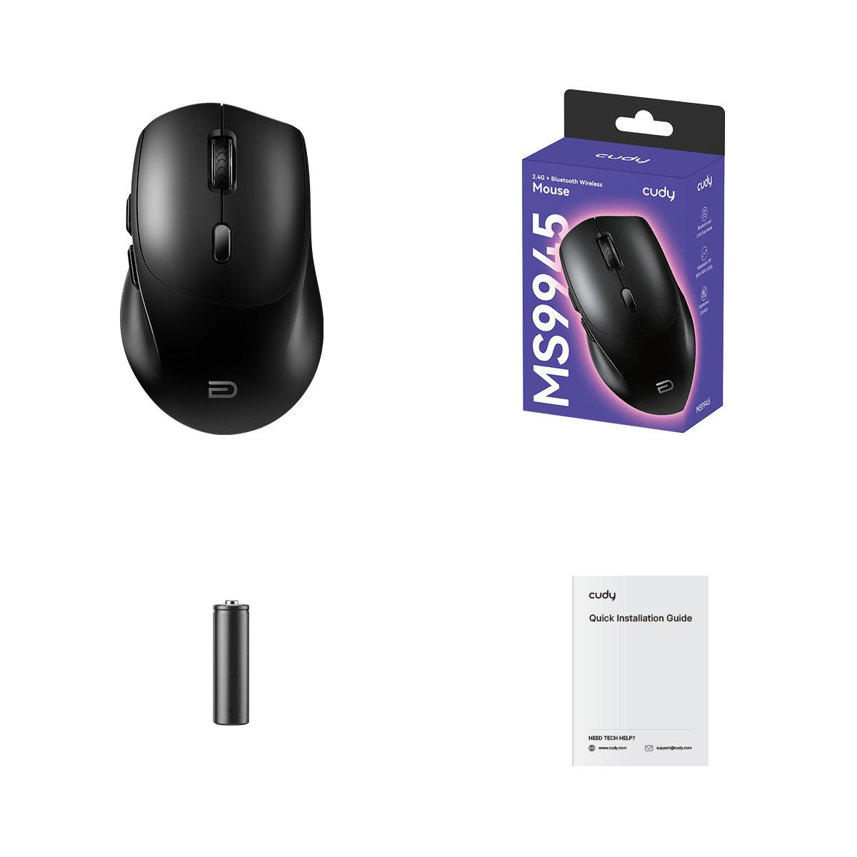 Ms9945_black 2.4g Bluetooth Raton