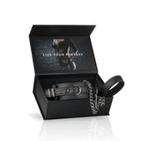 Collar Con Correa Negro