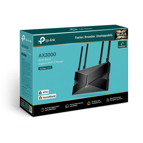 EAN 4897098683088 - TP-Link Archer AX53 router inalámbrico Gigabit Ethernet Doble banda (2,4 GHz / 5 GHz) Negro imagen 4