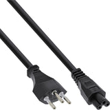 Cable De Alimentación Inline Para Notebook Suiza Acoplamiento De 3 Pines 2m