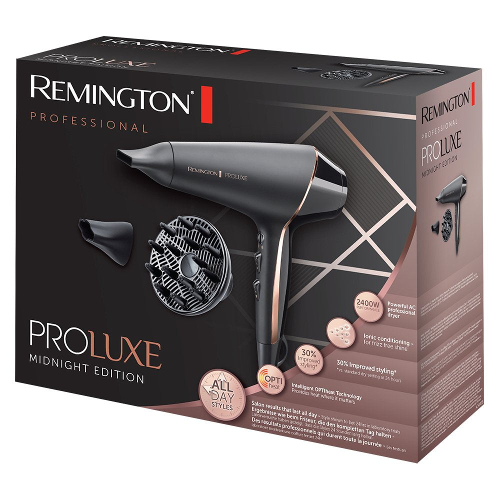 EAN 5038061100631 - Remington PROLuxe Midnight Edition secador 2400 W Negro, Oro imagen 4