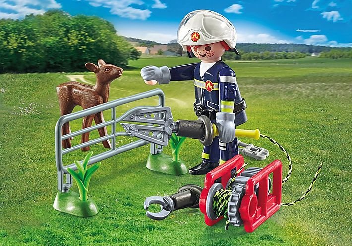 Playmobil 71467 City Action Feuerwehr-Tierrettung, Juguete De Construcción 71467