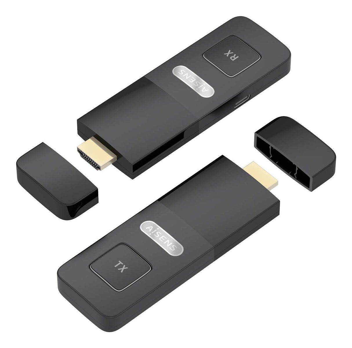 EAN 8435739901755 - AISENS ASWL-H2K30M001-BK extensor audio/video Transmisor y receptor de señales AV imagen 1