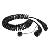 Cable Logilink E-Car Typ 2 11kw 20a 5m Black 3-Phasig, Spiral