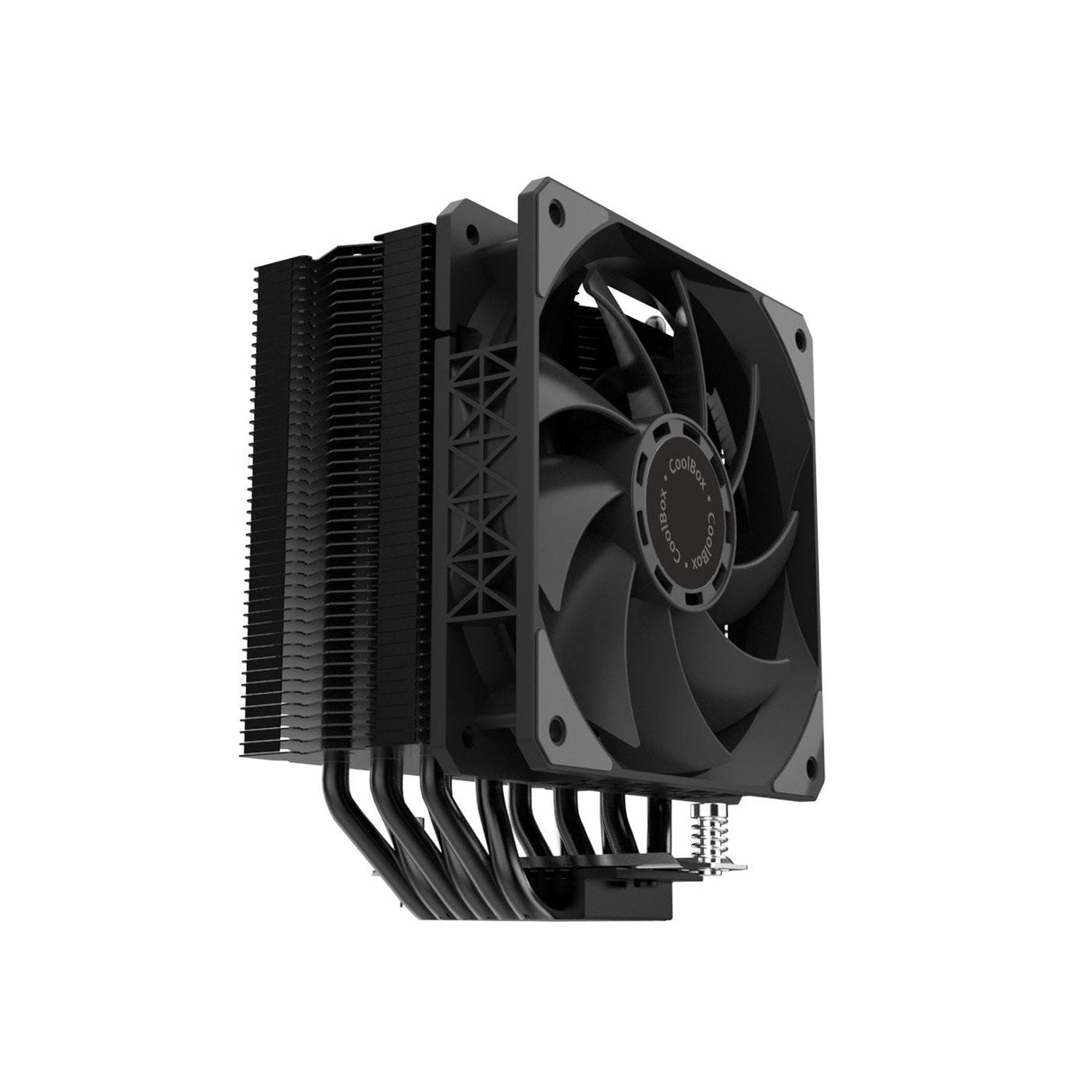 Coolbox Disipador Cpu Negro 6 Heatpipes 240w Tdp