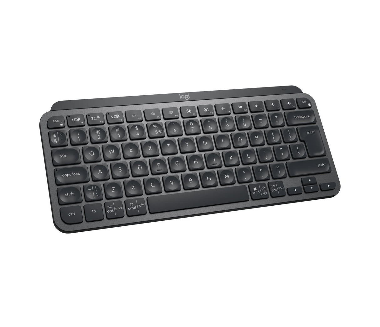 Teclado Inglés Logitech Mx Keys Mini For Business Rf Wireless + Bluetooth Qwerty Grafito