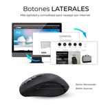 Combo Teclado Raton Subblim Prowave Inalamb Ergo Negro