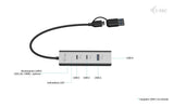 EAN 8595611707247 - i-tec Metal CAHUBMETAL2A2CPD hub de interfaz USB 3.2 Gen 1 (3.1 Gen 1) Type-A + Type-C 5000 Mbit/s Plata imagen 5
