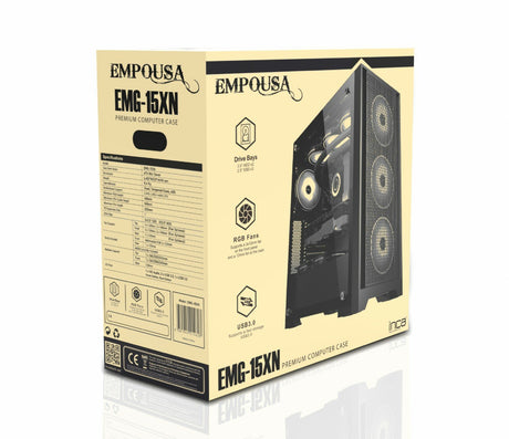 EAN 8681949014628 - Inca EMG-15XN carcasa de ordenador Midi Tower Negro imagen 10
