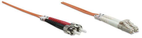 EAN 0766623471305 - Intellinet 1m LC/ST Cable de fibra óptica e InfiniBand Naranja imagen 2