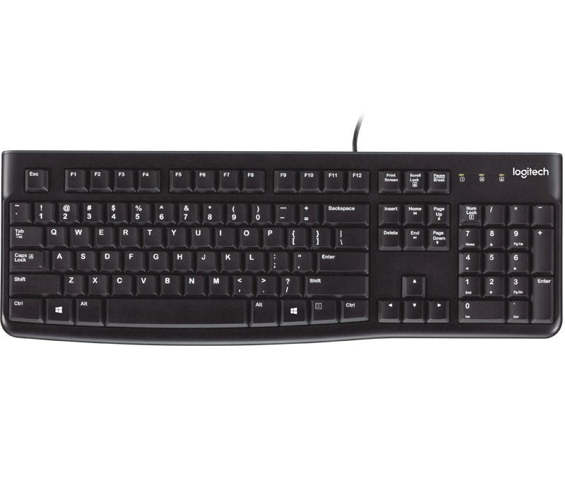 Teclado Inglés Logitech K120 Usb Qwerty Negro 920-002501