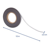 Jakob Maul Gmbh Hebel Cinta Magnética Longitud 10 M Ancho 25 Mm Negro Dicke 1 Eine Seite