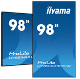 Iiyama Lh9854uhs-B1ag Pantalla Señalización 2,48 M (97.5") Lcd Wifi 500 Cd / M² 4k Ultra Hd Negro Procesador Incorporado Android 11 24/7