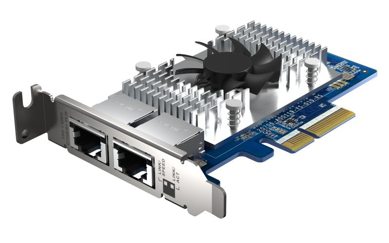 Qnap Qxg-10g2t-X710 Tarjeta De Expansion De Red De 10 Gbe, Intel X710 De Dos Puertos, 4xpcie Para Nas Con Pcie