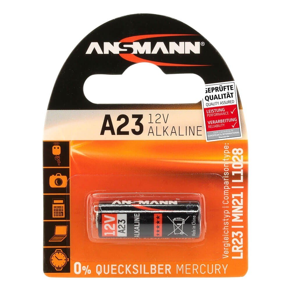 Ansmann 5015182 Batería Alcalina A23, 12v